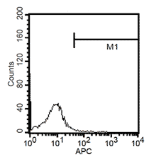 Fluorescent analysis of mature dentritic cells CD14a+