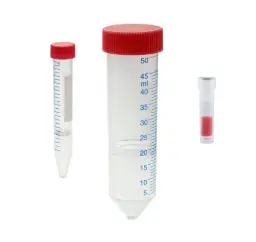 Tubes pluriMate pour la centrifugation à gradient de densité. Disponible en trois tailles pour différents volumes d'échantillons.