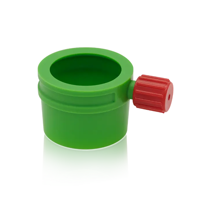 pluriStrainer Connector pluriStrainer Connector, passend für 50 ml Röhrchen, unterstützt, in Kombination mit einem pluriStrainer die Filtration von Proben oder die Isolierung von Zellen mit pluriBead. Das Produkt ist steril oder unsteril erhältlich.