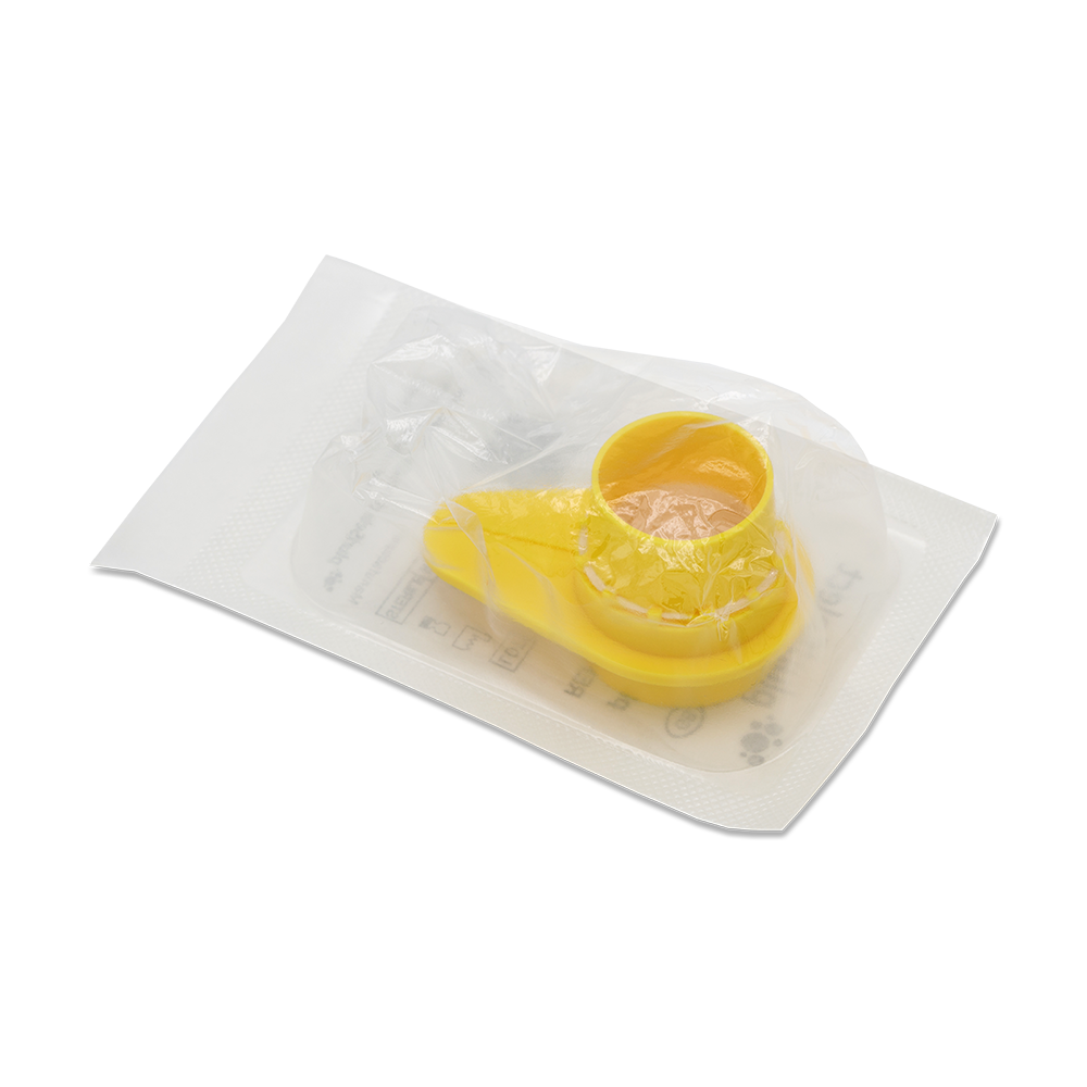 pluriStrainer 5 µm Zellsieb, gelb, Maschenweite 5 µm, Singlepack Blister, steril