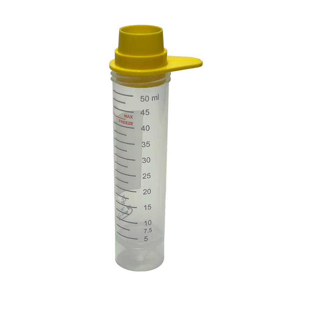 pluriStrainer 5µm - reverse - auf 50ml Zentrifugenröhrchen.webp
