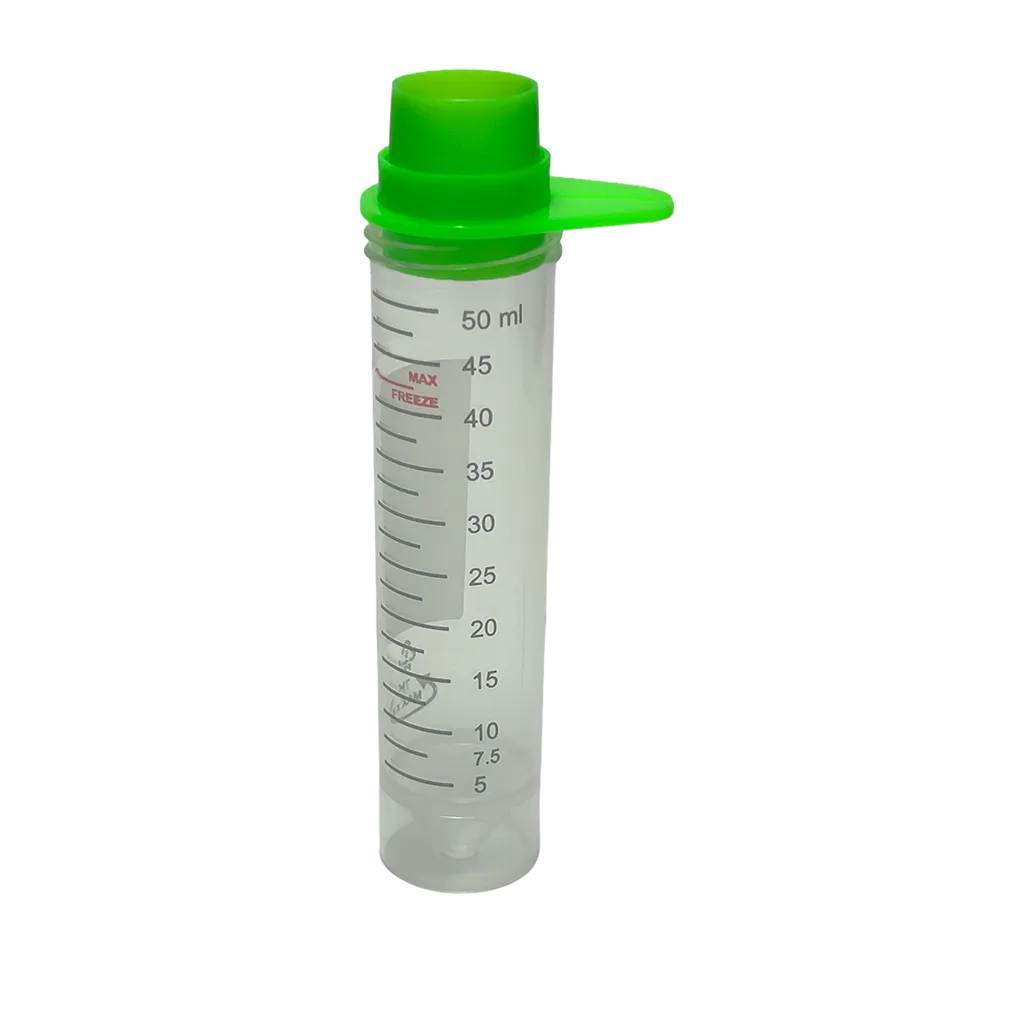 pluriStrainer 400µm - reverse - auf 50ml Zentrifugenröhrchen.webp