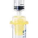 Syringe Strainer 5 µm mit Syringe und Zentrifugenröhrchen.webp