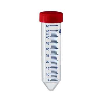 [05-00001-40] 원심분리기 튜브, 나사 캡 포함, 뾰족한 바닥, 50 ml (1팩, 25개입, 멸균)