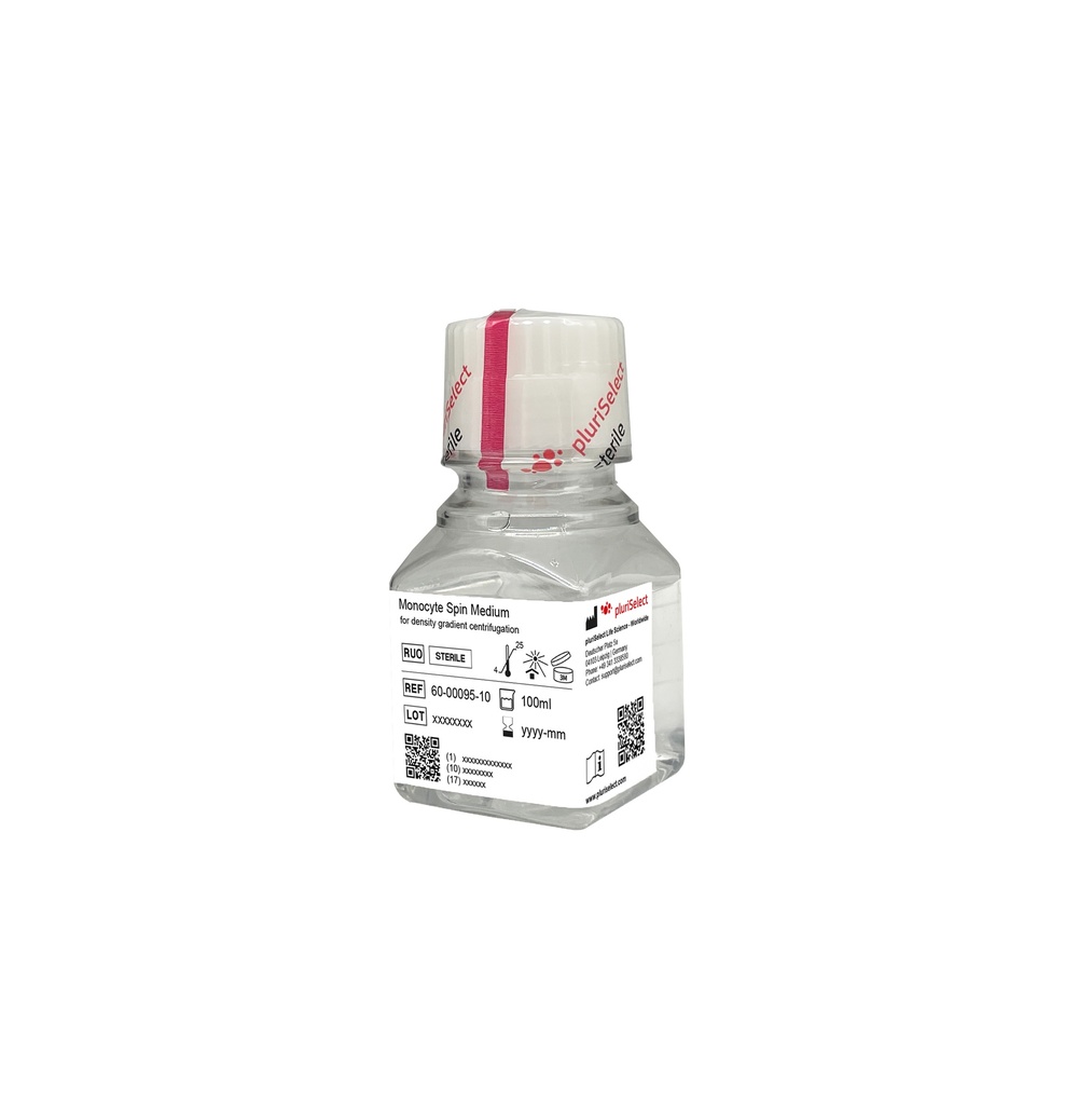 [60-00095-10] Monocyte Spin Medium, Dichtegradientenmedium (1 BTL, 100 ml)