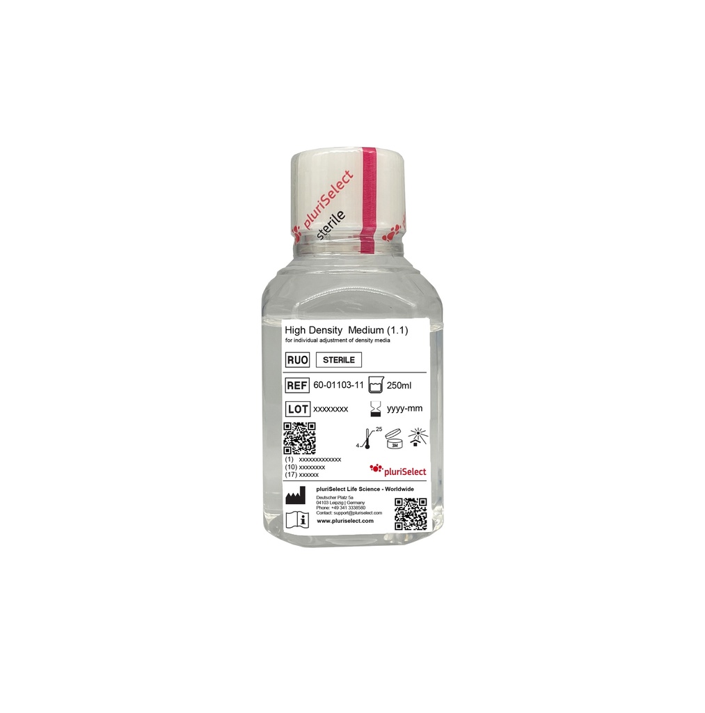 [60-01103-11] High Density Spin Medium (1.1 g/ml) (1 BTL，250 毫升)