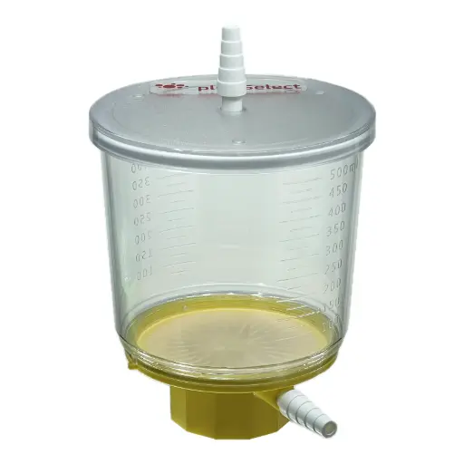 pluriStrainer Maxi Bottle Top cell strainer, Pore Size 5 µm